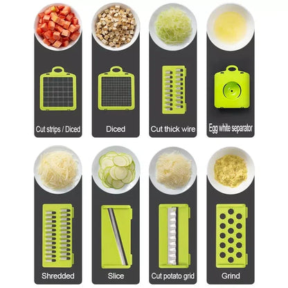 12-in-1 Ultimate Veggie Prep Tool with Interchangeable Blades