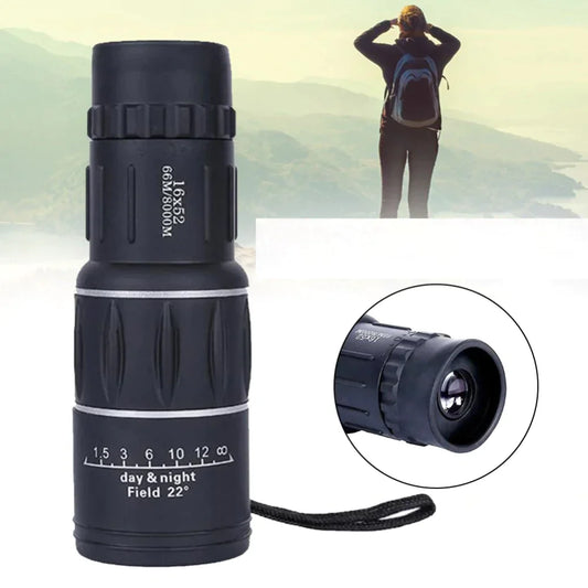 Compact 16x52 High-Definition Monocular Telescope