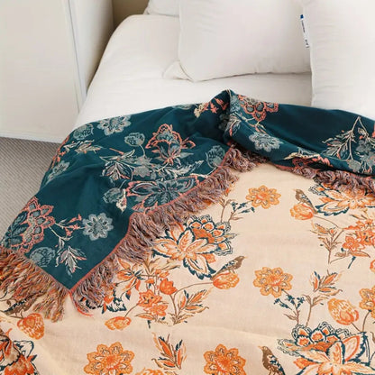 Chic Cotton Throw Blanket for Cozy Living Spaces