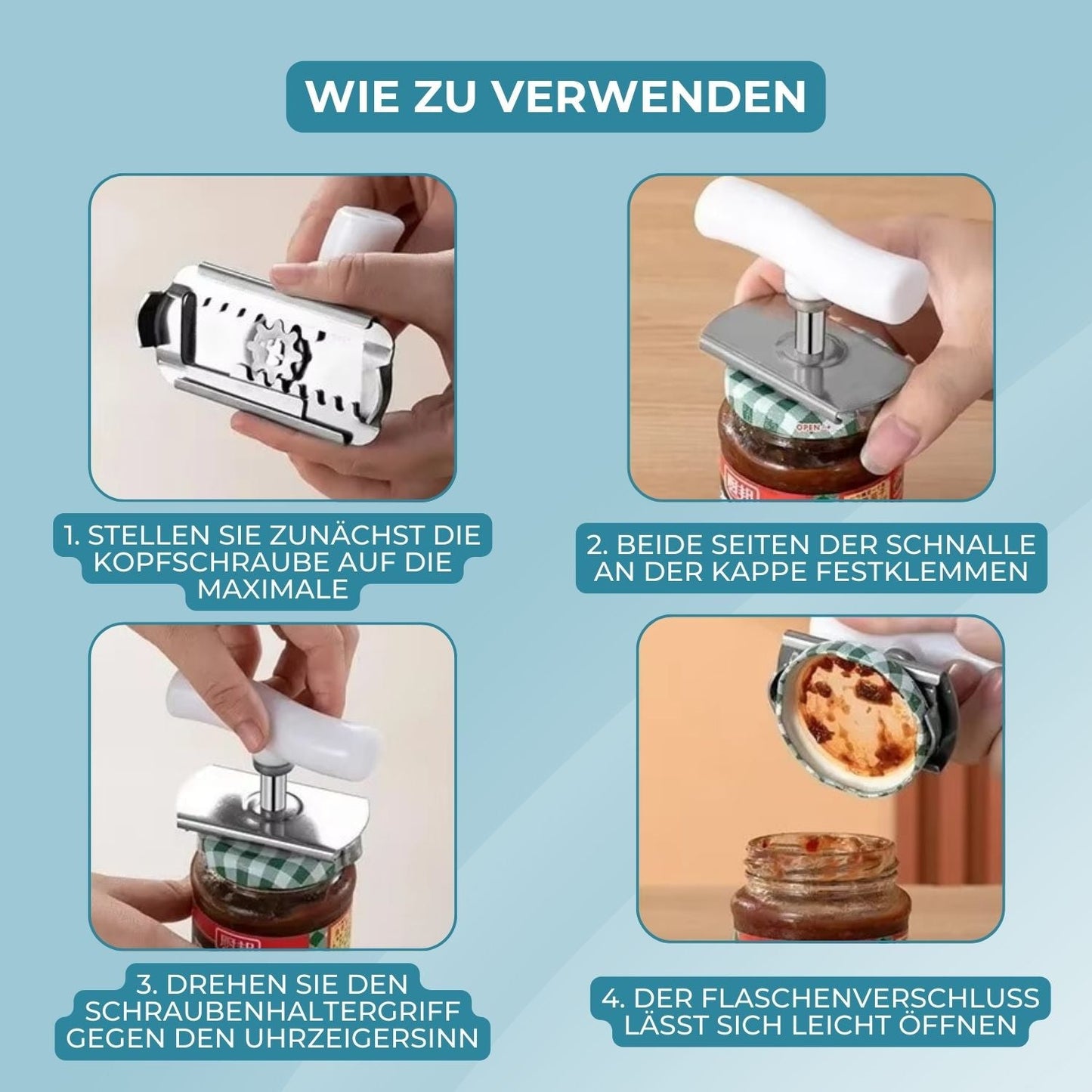 Buy One Get One Free | Jar and Bottle Opener for Easy Use!