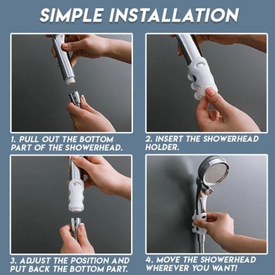 50% Off | Drill-Free Shower Head Holder - Last Day Sale