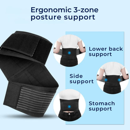 Back Pain Relief Belt for Compression Support - Lower Back Strain & Posture