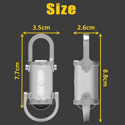 Pocket-Size Rechargeable Keychain Light with USB-C