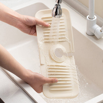 Ultimate Silicone Mat for Kitchen Faucets with Smart Drainage