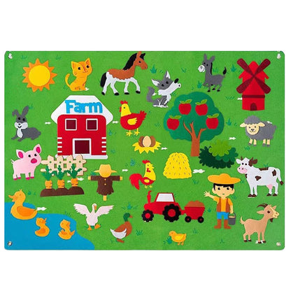 Educational Felt Playsets Inspired by Montessori Principles