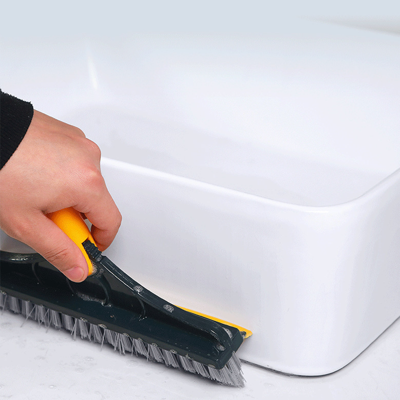 Dual-Function Floor Scrub and Cleaning Brush