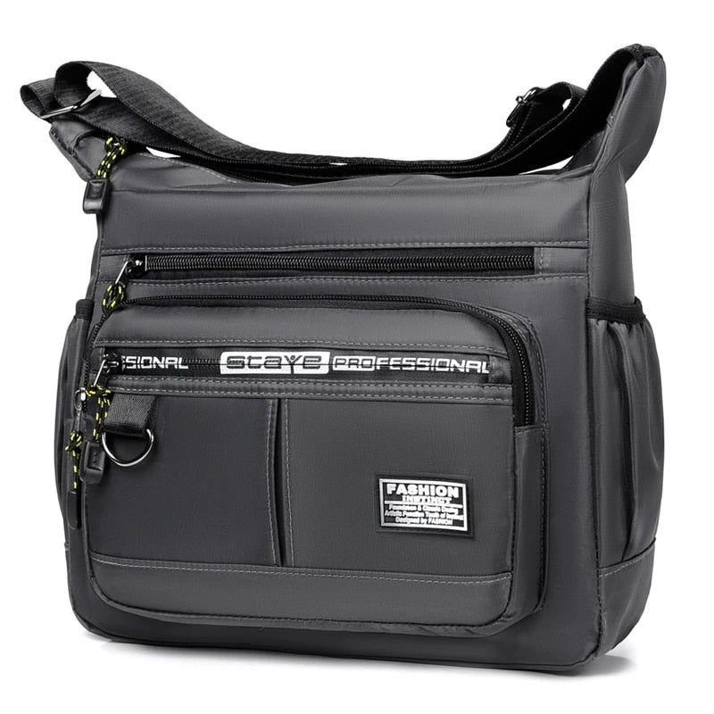 Stylish Multi-Pocket Messenger Bag for Men