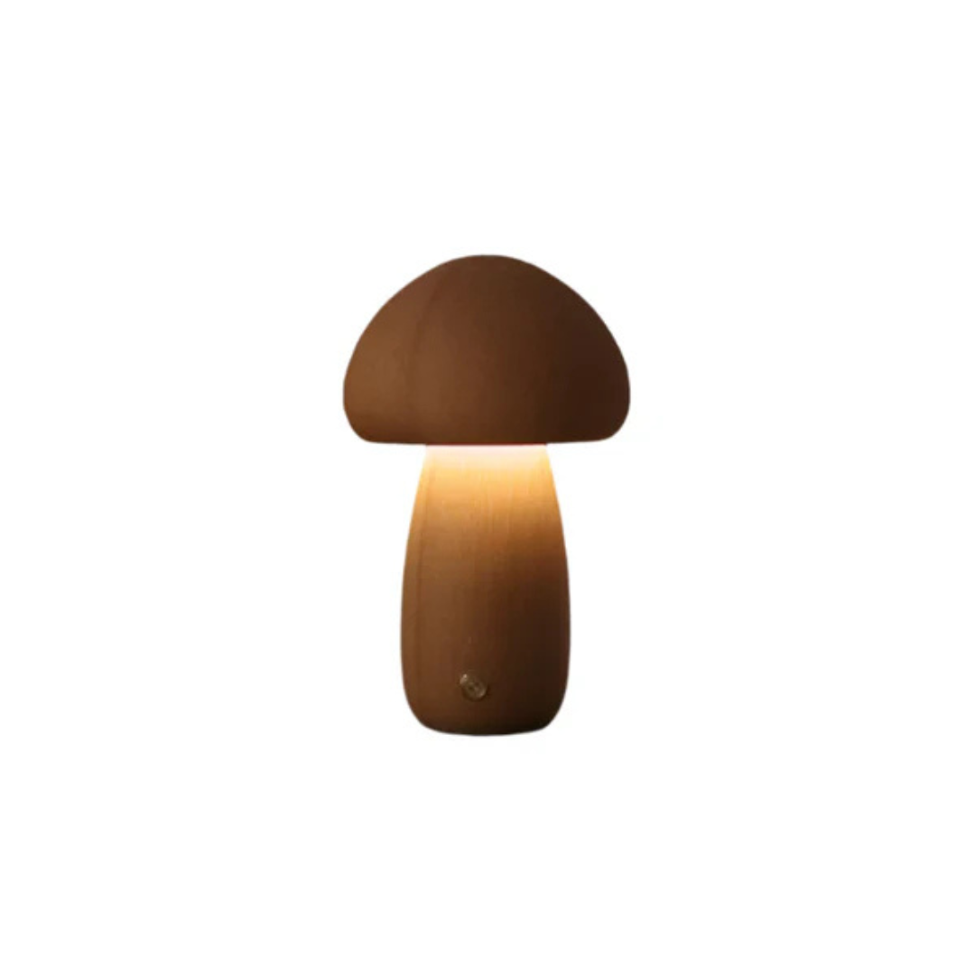 Wooden Desk Lamp with Rechargeable Battery