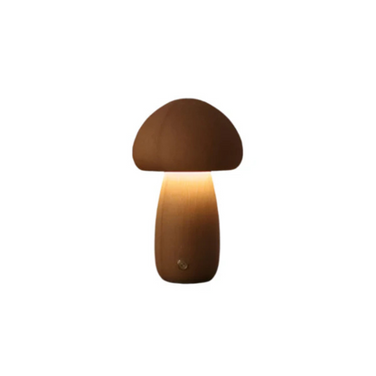 Wooden Desk Lamp with Rechargeable Battery