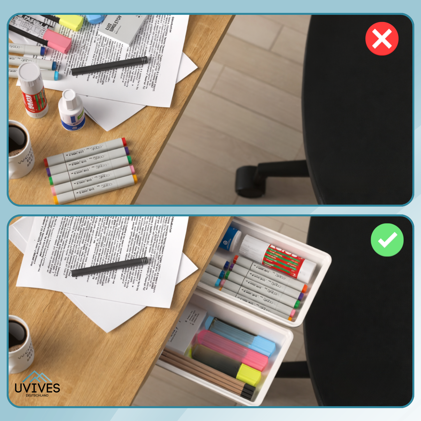 Get 2, Get 1 Free | Secret Drawer - Instant Desk Clutter Removal for Peak Productivity