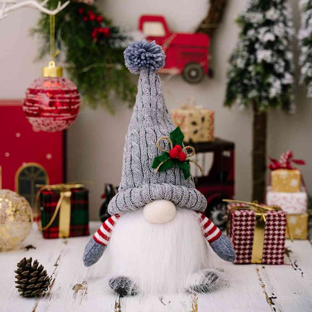 Festive Gnome with LED Glow for Holiday Cheer