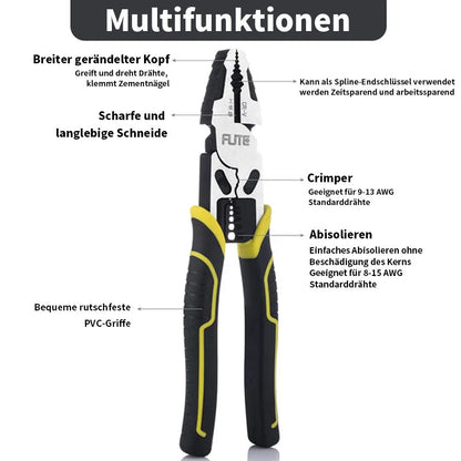 All-in-One Electrician's Tool for Cutting, Stripping & Crimping