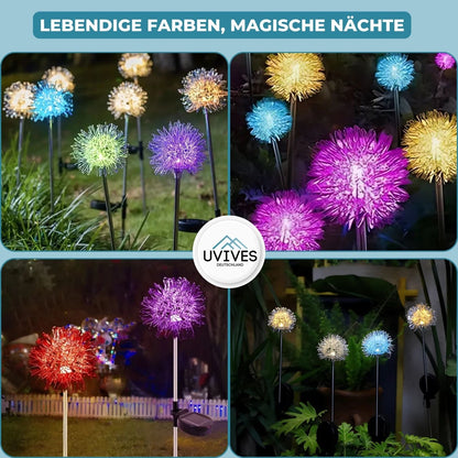 Waterproof Solar Garden Light in Dandelion Design