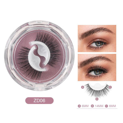 Reusable Adhesive Eyelashes for Effortless Glam