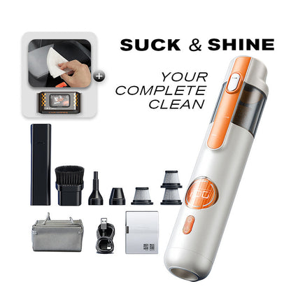Handheld Vacuum Cleaner for Effortless Cleaning with 5 Versatile Attachments