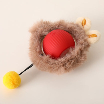Interactive Indoor Cat Toy with Tail Movement for Playtime