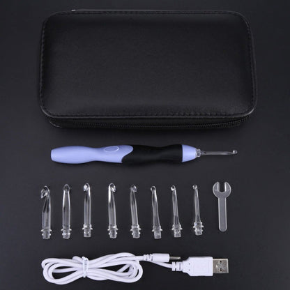 Versatile 9-in-1 Illuminated Crochet Hook Set