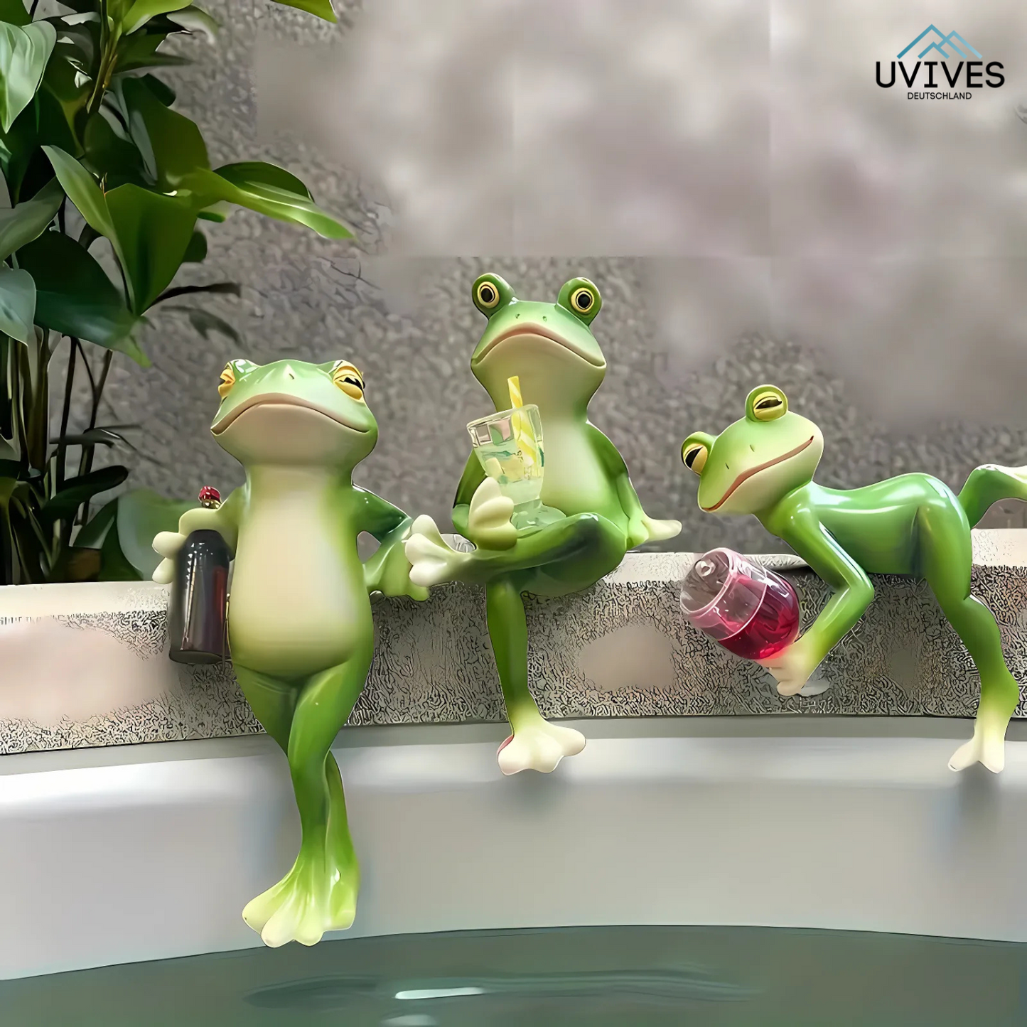 Cheeky Frog Decoration for Pots and Gardens