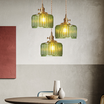Celeste Vintage Pendant Light with Crystal Accents