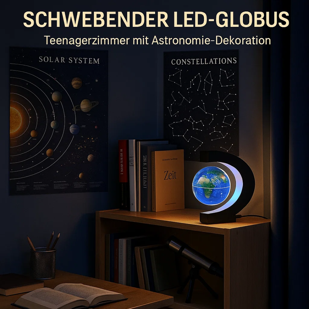 LED World Globe with Magnetic Suspension – Floating Globe Lamp