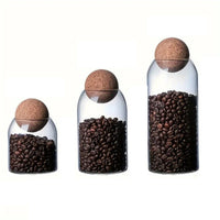 3 Pieces Glass Jar Set