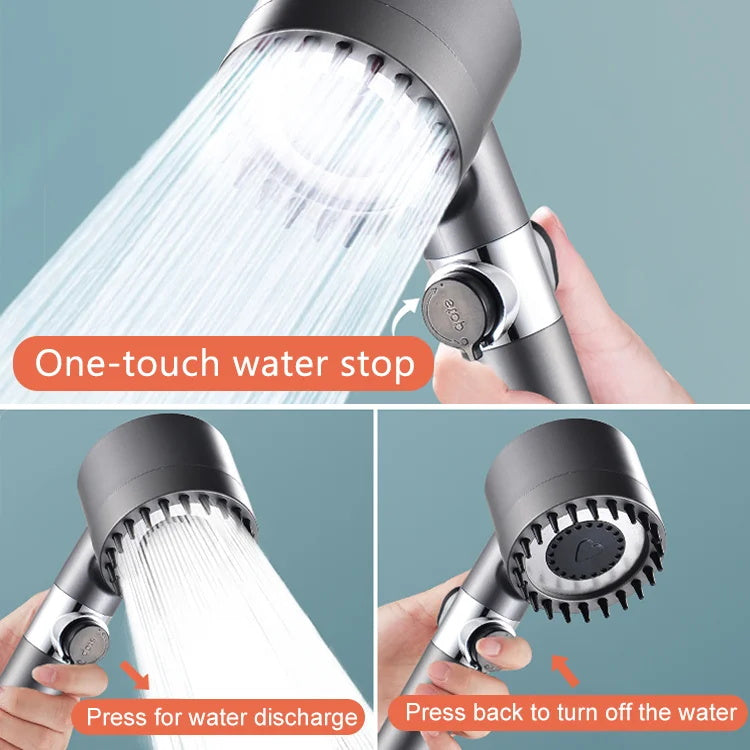 Transform Your Shower Experience: 4-in-1 Massage and Care Head