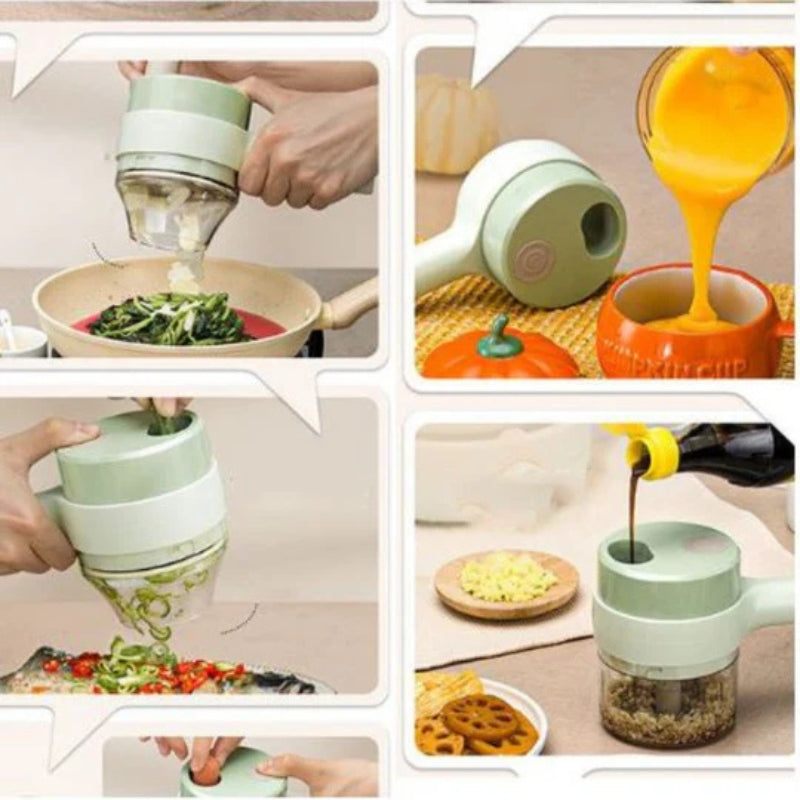 Versatile 4-in-1 Kitchen Prep Tool - Chopper & Grater