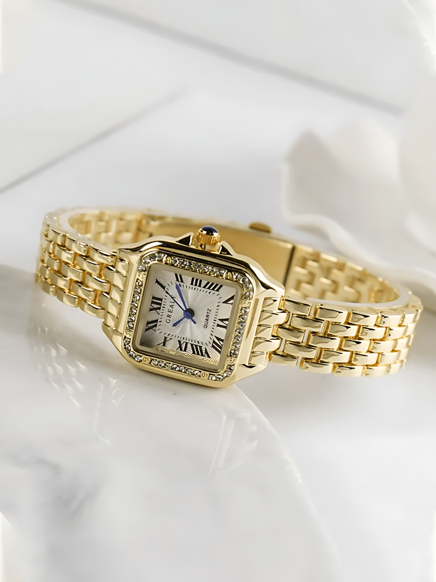 Chic Square Diamond Women's Quartz Watch