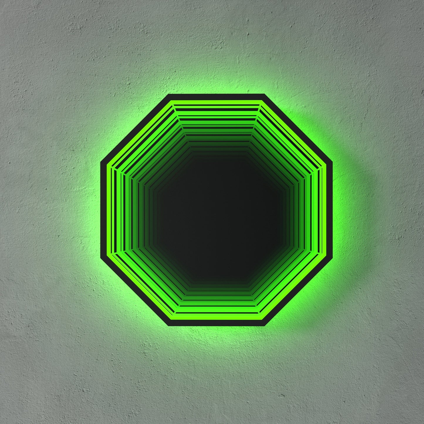 3D Octagon Mirror Light