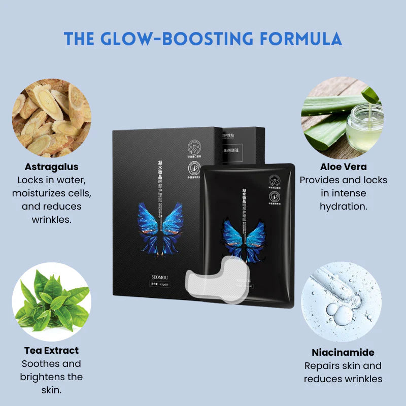 Instant Skin Tightening Strips for a Youthful Glow | Ultra Thin & Breathable | Invisible Under Makeup | For Face, Eyes & Forehead