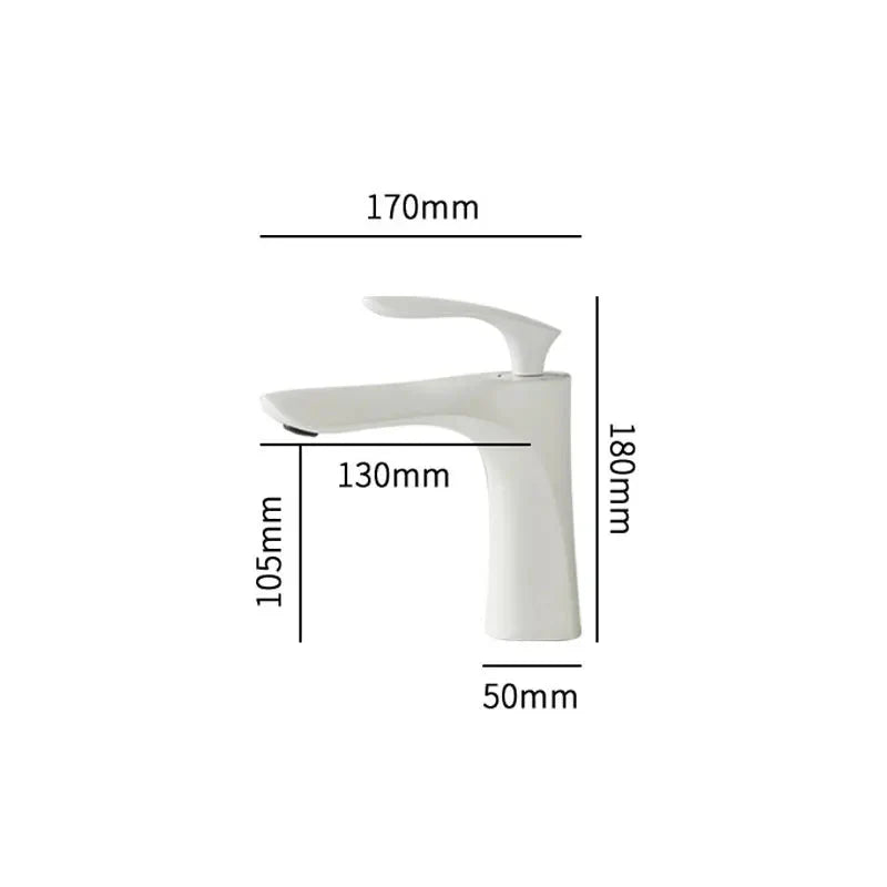 Brass Waterfall Single-Handle Faucet (Deck-Mount)