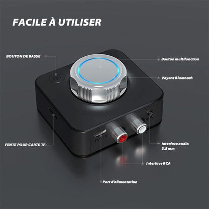 Bluetooth 5.0 Audio Receiver with RCA Connectivity