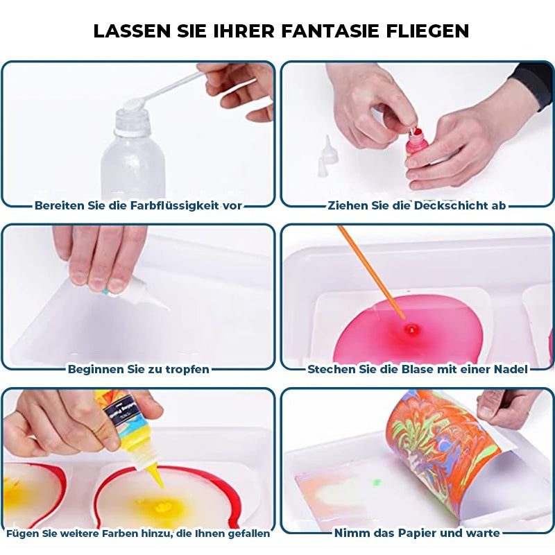 Water Marbling Paint Set - Color Magic [Last Day Discount]