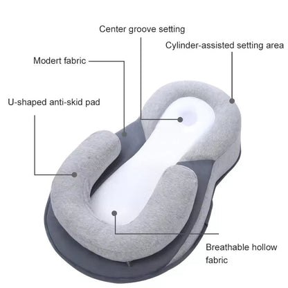 Elevated Baby Lounger for Newborns and Infants to Prevent Reflux