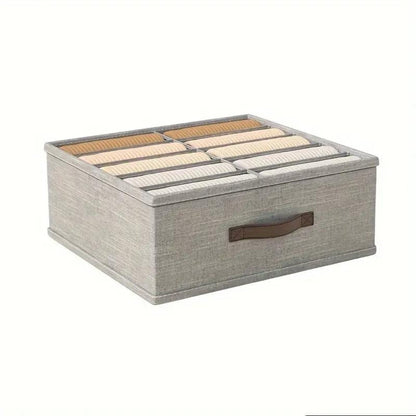 Chic Gray Fabric Organizer with 16 Compartments