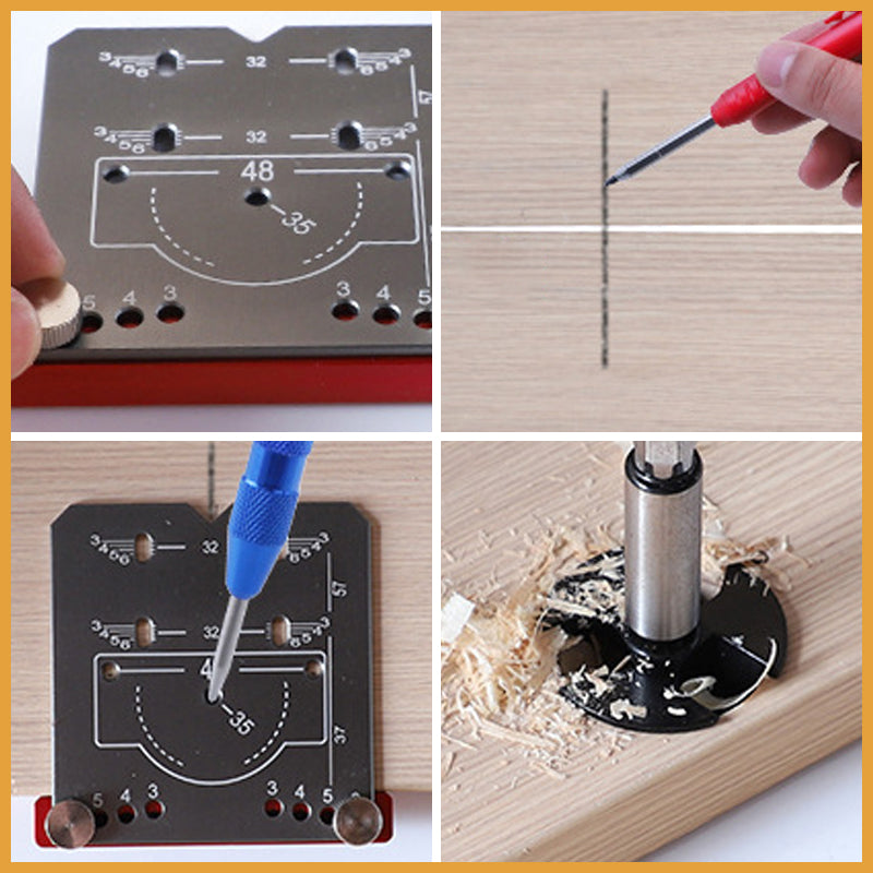 Locator for 35 mm Hinge Punch