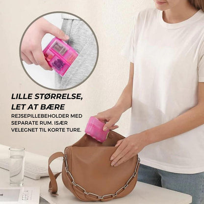 Compact Pill Organizer with 10 Compartments