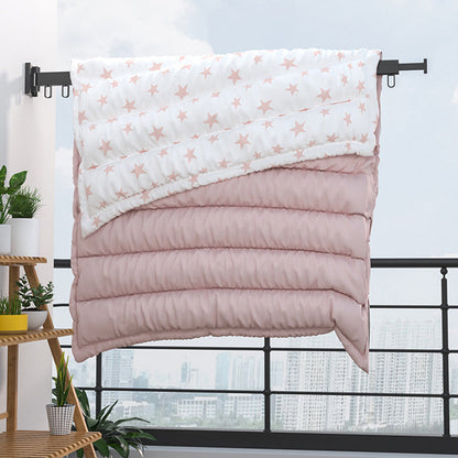 Folding Drying Rack with Aluminum Alloy Ring Hook
