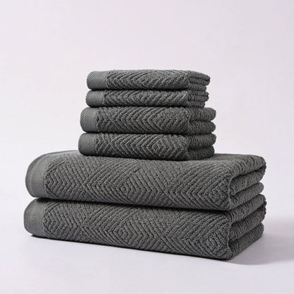 Plush Comfort Cotton Towel Collection | 6-Piece Set
