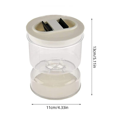 Leak-Proof Pickling Jar with Built-In Strainer