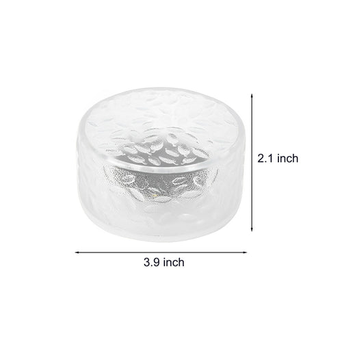 4 Pack Round LED Ice Brick Lights for Holiday Step Illumination