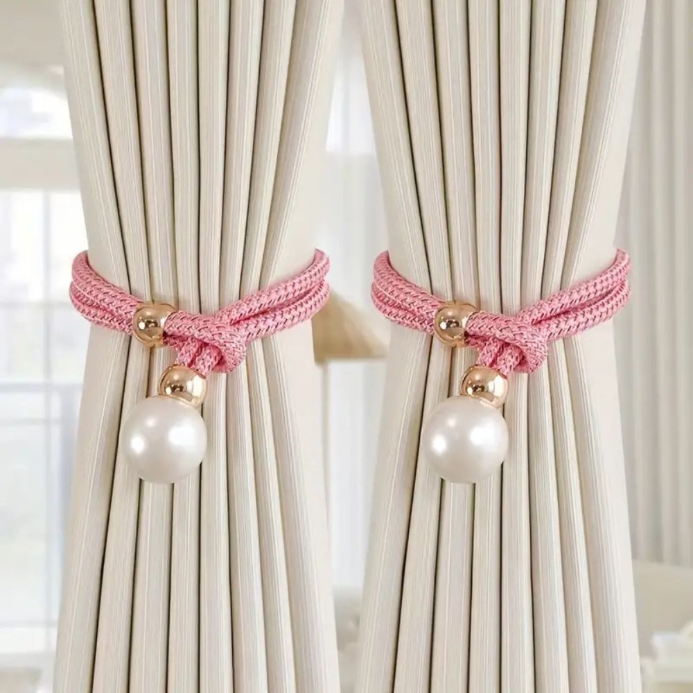 Chic Pearl Curtain Holdbacks | Set of 2