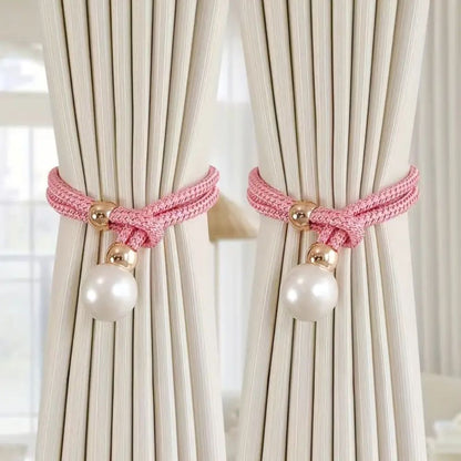 Chic Pearl Curtain Holdbacks | Set of 2