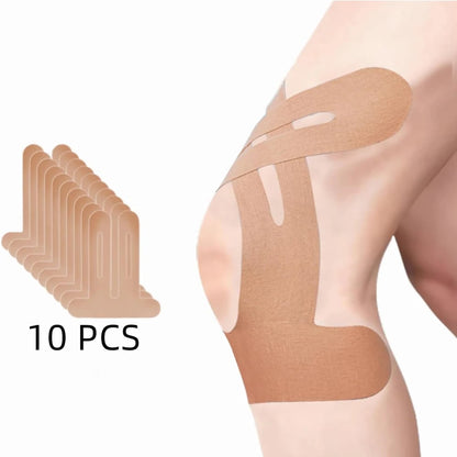 Pre-Cut Support Strips for Knee Relief | 150% Stretch & Non-Slip