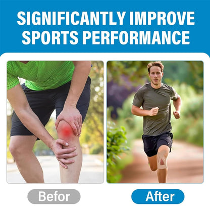 Pre-Cut Support Strips for Knee Relief | 150% Stretch & Non-Slip