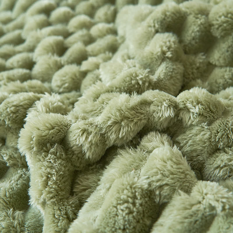 Thick Reversible Coral Fleece Blanket