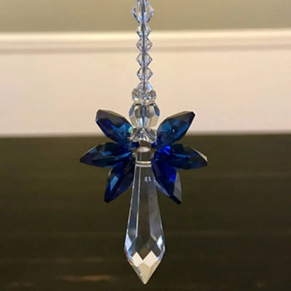 Rainbow Guardian Angel Crystal 12 cm | Glass Pendant | Home & Garden Decor
