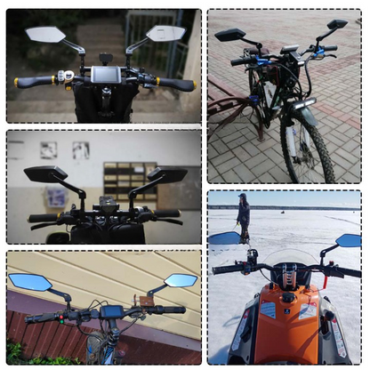 Instant Rear View Mirror for Confident and Safe Cycling