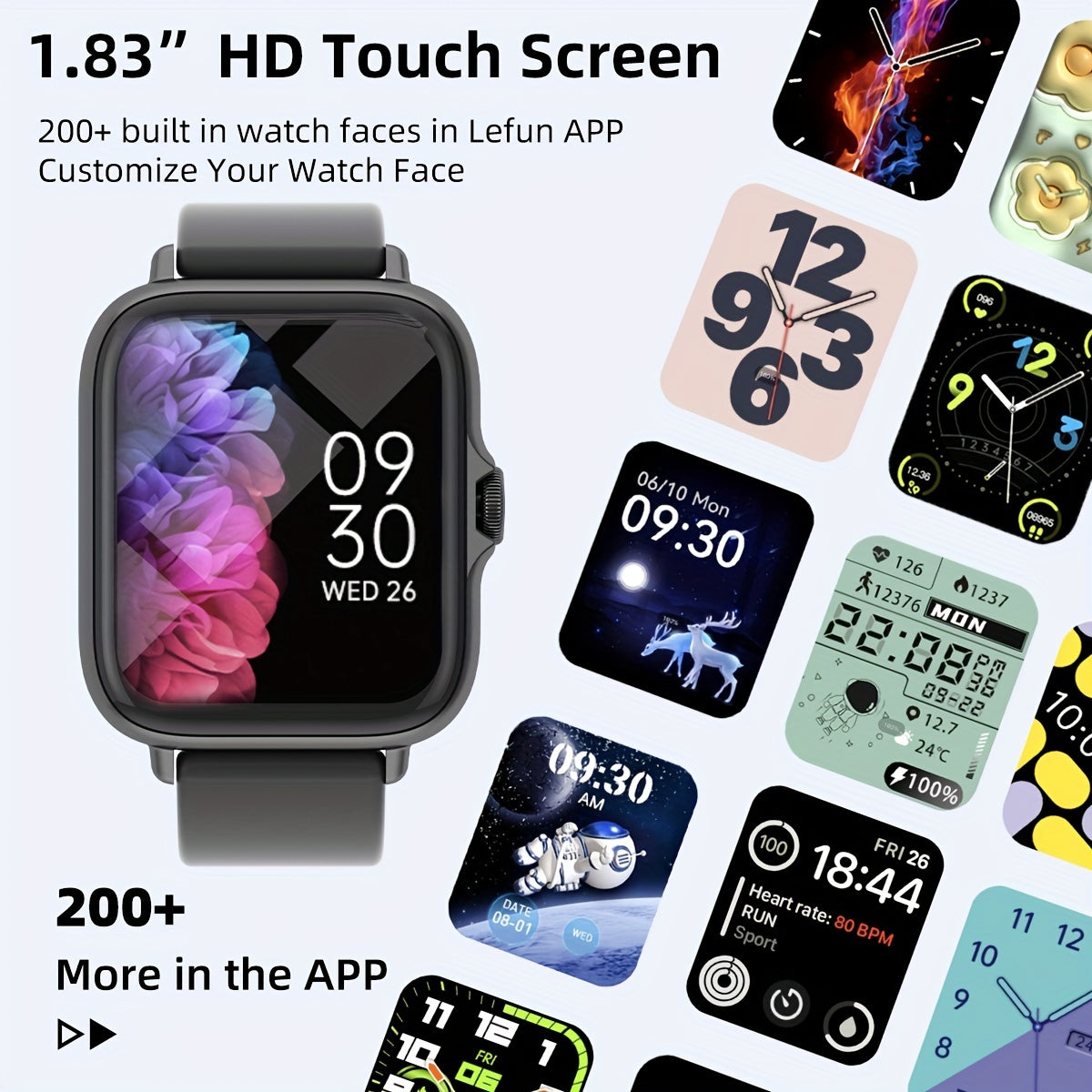 Stylish Smartwatch with Activity Tracker and Notifications - SmartFit Touch
