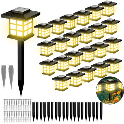 Solar Pathway Lights for Lawn – Multi-Color Outdoor Illumination